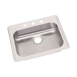 GE12521 Stainless Steel Single Bowl Top Mount Sink