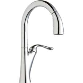 Pull-Down Kitchen Single-Hole Faucet in Chrome