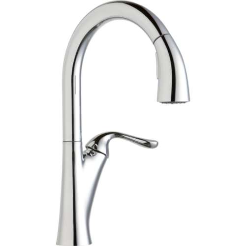 Pull-Down Kitchen Single-Hole Faucet in Chrome