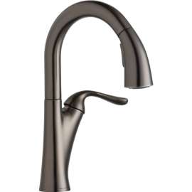 Pull-Down Bar/Prep Single-Hole Faucet in Antique Steel