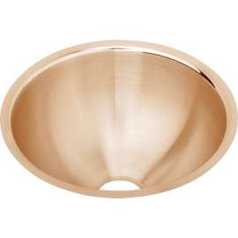 Antimicrobial Copper Single Bowl Undermount Sink in Lustrous Highlighted Satin