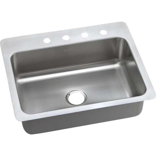 DSESR12722 Elite Stainless Steel Single Bowl Dual-Mount Sink
