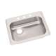 GE12522L5 Stainless Steel Single Bowl Top Mount Sink with 5 Faucet Holes in Satin