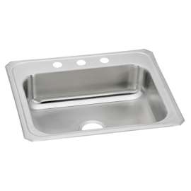 Celebrity Stainless Steel 31" X 22" X 6-7/8", 0-Hole Single Bowl Drop-In Sink, CR31220