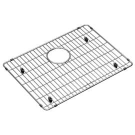 Crosstown Stainless Steel 19-3/8" X 14-1/8" X 1-1/4" Bottom Grid W/Rear Center Drain Opening, CTXOBG1914