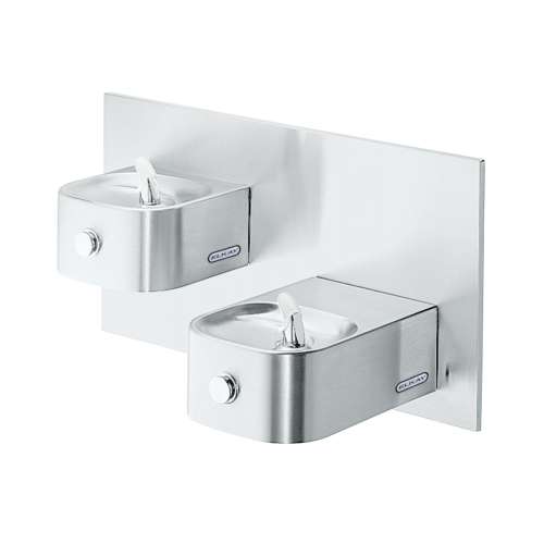 Soft Sides Bi-Level Fountain Non-Filtered Non-Refrigerated Stainless, EDFP217C