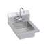Stainless Steel 14" X 16-1/2" X 11" 18 Gauge Hand Sink With Faucet, EHS-14X