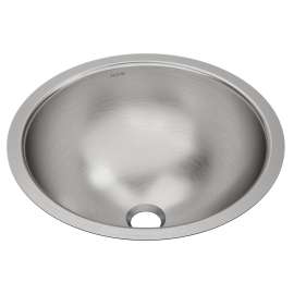 Asana Stainless Steel 18-3/8" X 18-3/8" X 8" Single Bowl Undermount Bathroom Sink With Overflow, ELUH16LV