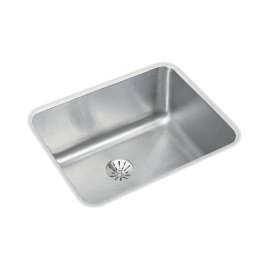 Lustertone Classic Stainless Steel 20-1/2" X 16-1/2" X 7-7/8" Single Bowl Undermount Sink With Perfect Drain(R), ELUH1814PD