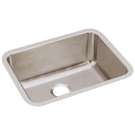 Lustertone Classic Stainless Steel 23-1/2" X 18-1/4" X 10" Single Bowl Undermount Sink, ELUH211510