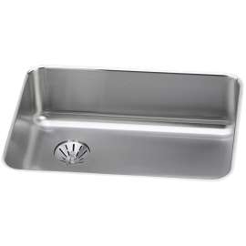 Lustertone Classic Stainless Steel 25-1/2" X 19-1/4" X 8" Single Bowl Undermount Sink With Left Perfect Drain(R), ELUH2317LPD