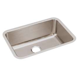 Lustertone Classic Stainless Steel 26-1/2" X 18-1/2" X 10" Single Bowl Undermount Sink, ELUH241610