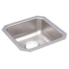 Lustertone Classic Stainless Steel 14-1/2" X 14-1/2" X 5-3/8" Single Bowl Undermount Ada Sink, ELUHAD121255