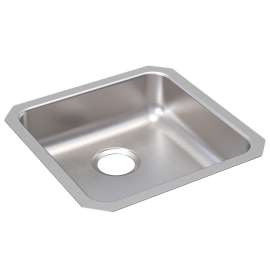 Lustertone Classic Stainless Steel 18-1/2" X 18-1/2" X 5-3/8" Single Bowl Undermount Ada Sink, ELUHAD161655