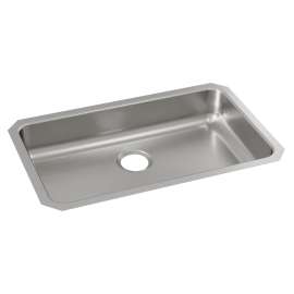 Lustertone Classic Stainless Steel, 30-1/2" X 18-1/2" X 5-3/8" Single Bowl Undermount Ada Sink, ELUHAD281655