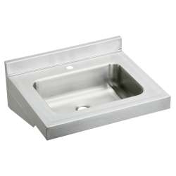 Stainless Steel 22" X 19" X 5-1/2" 1-Hole Wall Hung Lavatory Sink, ELV22191
