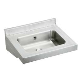 Stainless Steel 22" X 19" X 5-1/2" Wall Hung Lavatory Sink, ELVWO2219CS0