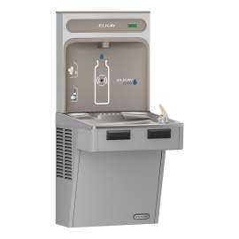 Ezh2O Bottle Filling Station With Mechanically Activated Single Ada Cooler Non-Filtered Refrigerated Light Gray, EMABF8WSLK