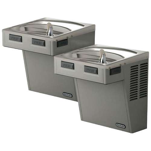 Wall Mount Mechanical Activation Bi-Level Ada Cooler Non-Filtered Refrigerated Stainless, EMABFTL8SC