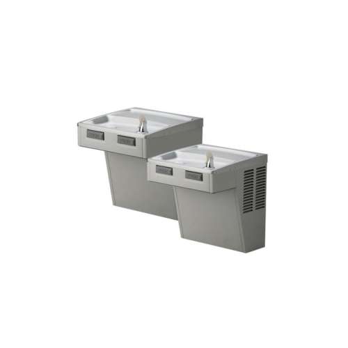 Wall Mount Mechanical Activation Bi-Level Ada Cooler Non-Filtered Non-Refrigerated Stainless, EMABFTLDDSC
