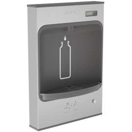 Ezh2O Mechanical Bottle Filling Station Surface Mount Battery Powered Non-Filtered Non-Refrigerated Stainless, EMASMB
