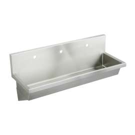 Stainless Steel 60" X 20" X 8" 3-Hole Wall Hung Multiple Station Hand Wash Sink, EWMA60203