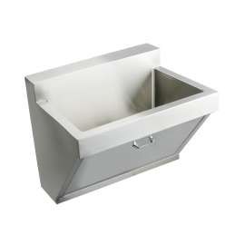 Stainless Steel 30" X 23" X 11" Wall Hung Single Bowl Surgeon Scrub Sink, EWSF130260