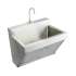 Stainless Steel 30" X 23" X 26" Wall Hung Single Bowl Surgeon Scrub Sink Kit W/Faucet + Drain + Mixing Valve, EWSF13026SACC