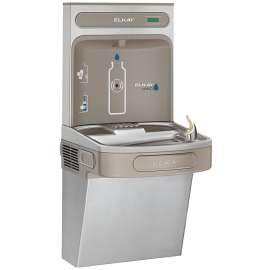 Ezh2O Bottle Filling Station With Single Ada Cooler Non-Filtered Non-Refrigerated Stainless, EZSDWSSK
