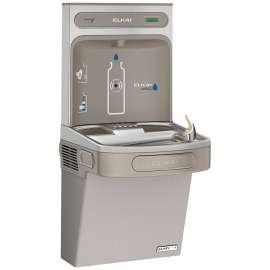 Ezh2O Bottle Filling Station & Single Ada Cooler High Efficiency Non-Filtered Refrigerated Light Gray, EZSG8WSLK