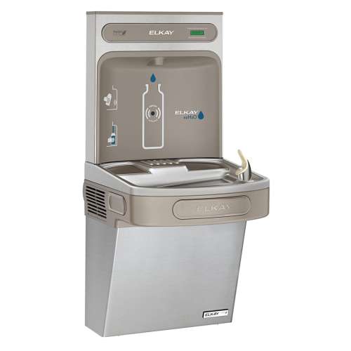 Ezh2O Bottle Filling Station & Single Ada Cooler High Efficiency Non-Filtered Refrigerated Stainless, EZSG8WSSK