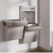Ezh2O Bottle Filling Station & Versatile Bi-Level Ada Cooler Non-Filtered Refrigerated Light Gray, EZSTL8WSLK