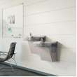 Wall Mount Versatile Bi-Level Ada Cooler Non-Filtered Non-Refrigerated Light Gray Granite, EZSTLDDLC