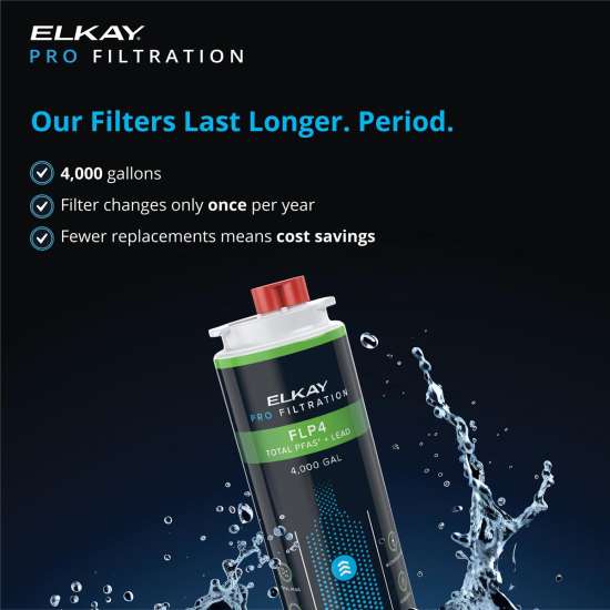 Elkay Pro Filtration Total Pfas* + Lead + Microplastics 4000 Gal. Filter, FLP4