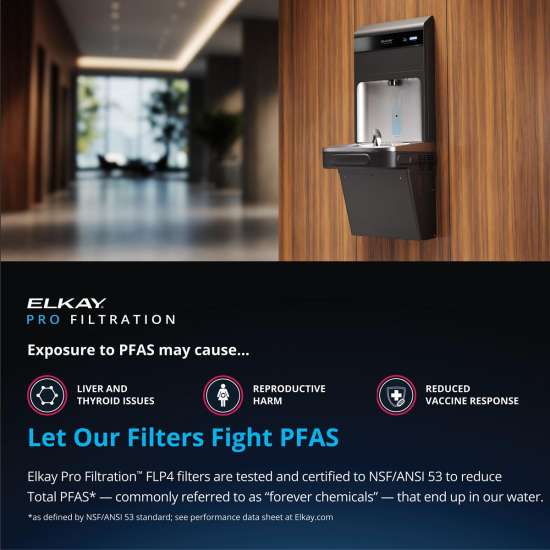 Elkay Pro Filtration Total Pfas* + Lead + Microplastics 4000 Gal. Filter, FLP4
