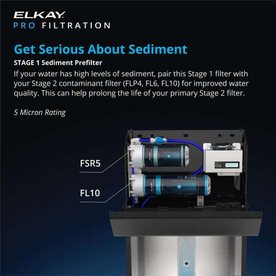 Elkay Pro Filtration Stage 1 Sediment Prefilter, FSR5