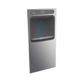 Hydroboost In-Wall Bottle Filling Station With Mounting Frame Filtered Non-Refrigerated Stainless, HTHBLR-WF