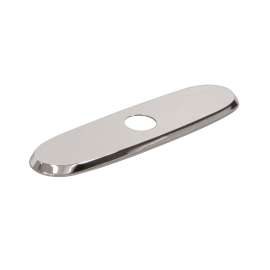 3-Hole Deck Plate/Escutcheon Lustrous Steel (Ls), LK132LS