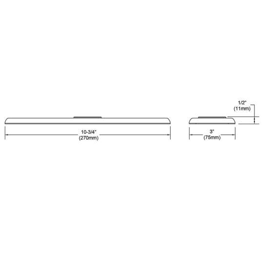 3-Hole Deck Plate/Escutcheon Chrome (Cr), LK133CR