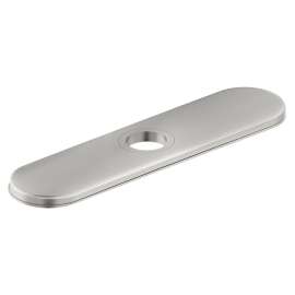 3-Hole Deck Plate/Escutcheon Lustrous Steel (Ls), LK134LS