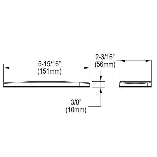3-Hole Bar Faucet Deck Plate/Escutcheon Black Stainless (Bk), LK135BK