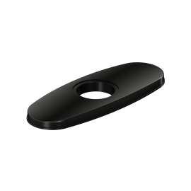 3-Hole Bar Faucet Deck Plate/Escutcheon Black Stainless (Bk), LK135BK