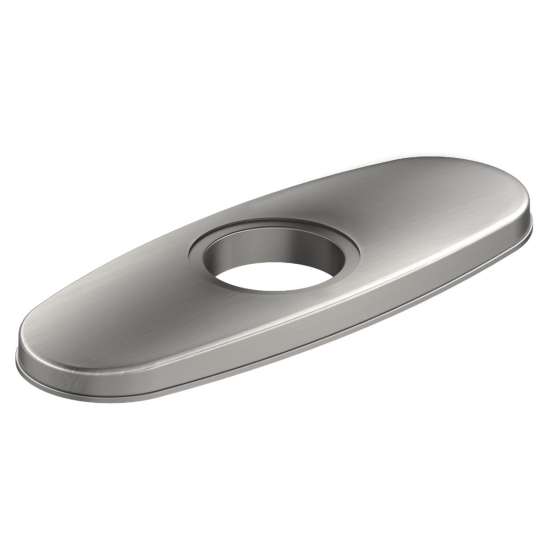 3-Hole Bar Faucet Deck Plate/Escutcheon Lustrous Steel (Ls), LK135LS