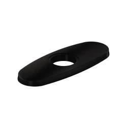 3-Hole Bar Faucet Deck Plate/Escutcheon Matte Black (Mb), LK135MB