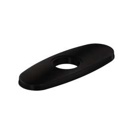 3-Hole Bar Faucet Deck Plate/Escutcheon Matte Black (Mb), LK135MB