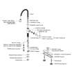 Pursuit Laundry/Utility Faucet With Flexible Spout Forward Only Lever Handle Lustrous Steel, LK2500LS
