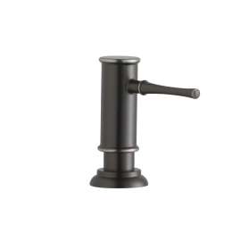 2-1/8" X 5-1/16" X 3-1/2" Soap / Lotion Dispenser Antique Steel (As), LK330AS