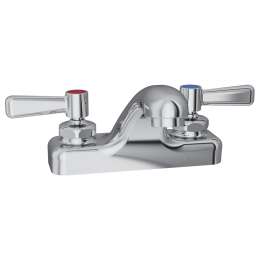 4" Centerset With Exposed Deck Faucet With Pop-Up Drain Integral Spout 2" Lever Handles, LK403L2