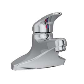 4" Centerset With Exposed Deck Lavatory Faucet Pop-Up Drain Integral Spout Single Control 4" Wristblade Handle, LK423L4