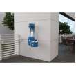 Outdoor Ezh2O Bottle Filling Station Wall Mount With Single Fountain Non-Filtered Non-Refrigerated Blue, LK4408BFBLU
